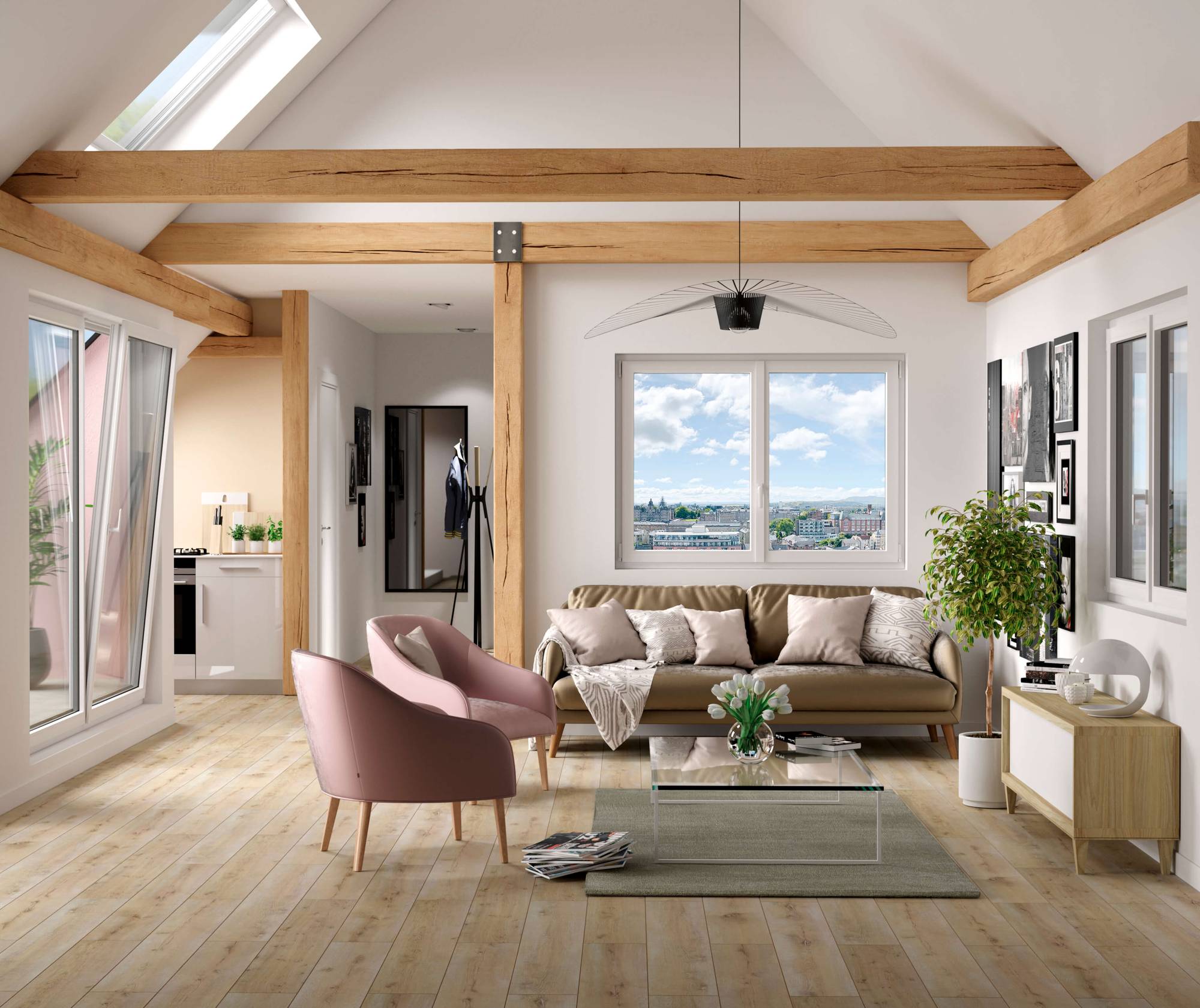 Fenêtres TRYBA PVC ambiance salon